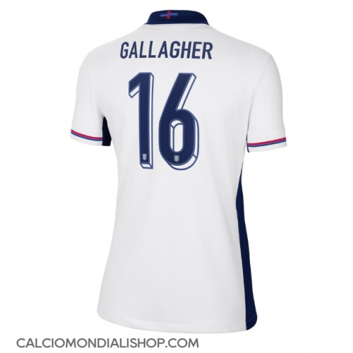 Maglie da calcio Inghilterra Conor Gallagher #16 Prima Maglia Femminile Europei 2024 Manica Corta